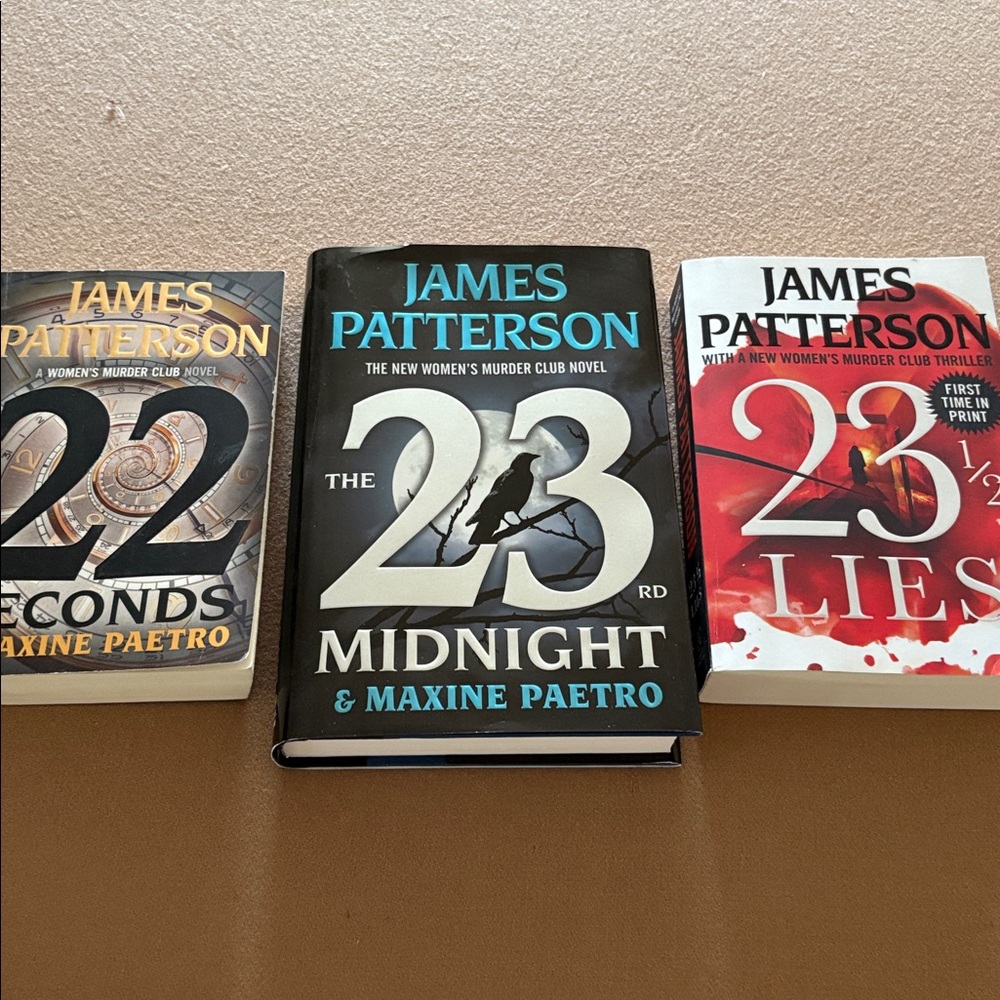 James Patterson Book Set - Midnight, Seconds, Lies